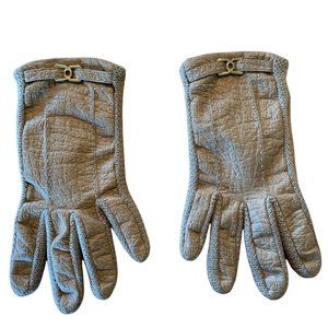 Vintage Aris Snuggler Vinyl Gloves With Cotton Lining